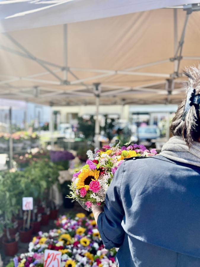 Blomster på Torvet i Køge