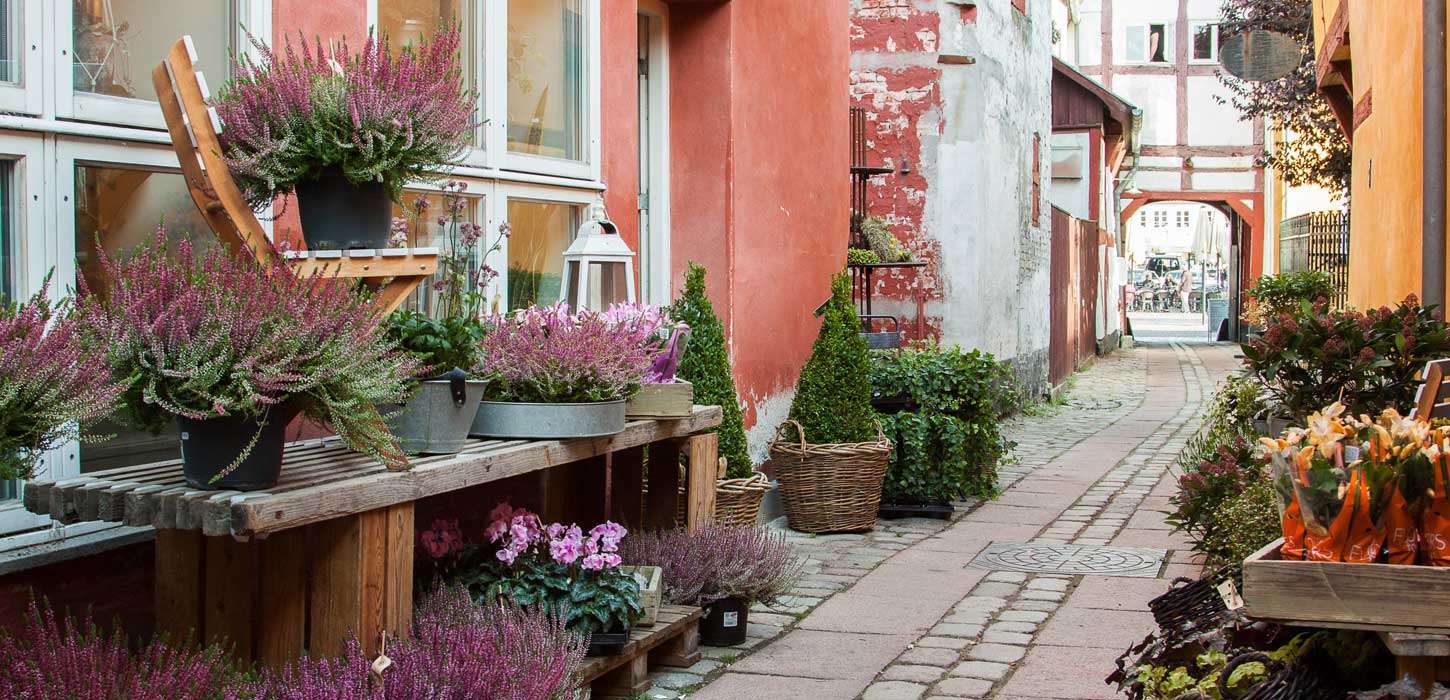 Åstræde m. Blomster