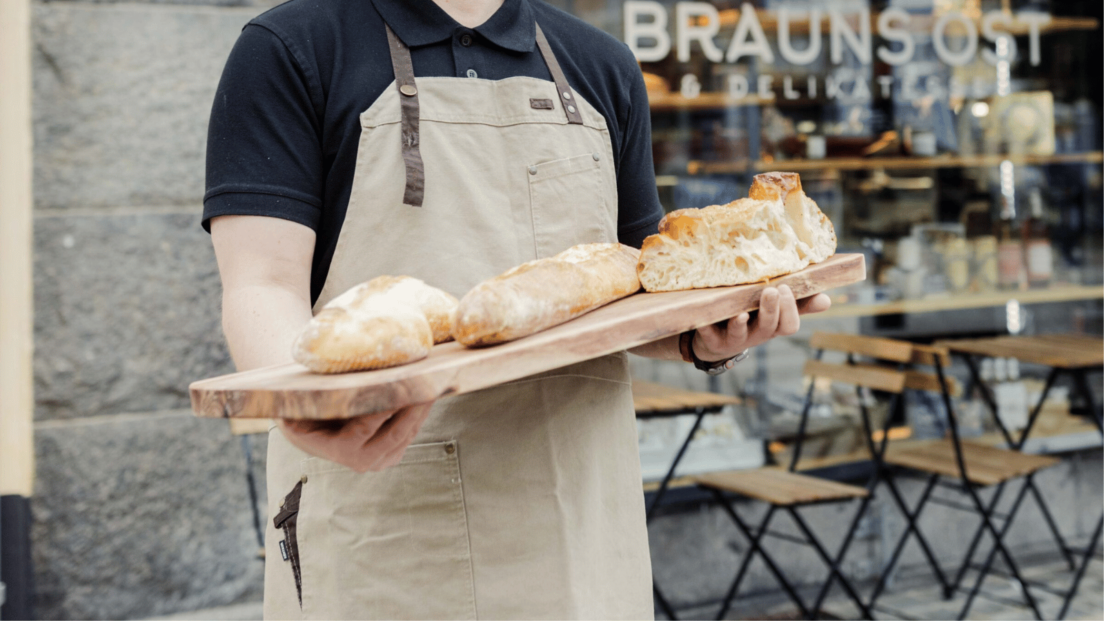Hjemmebagt brød fra Brauns Ost & Delikatesser