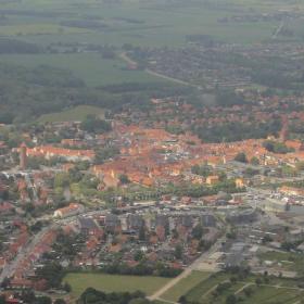 Køge set fra luften